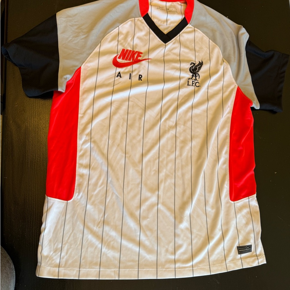 Nike Dri-FIT Soccer Jersey in Red, Black, and White